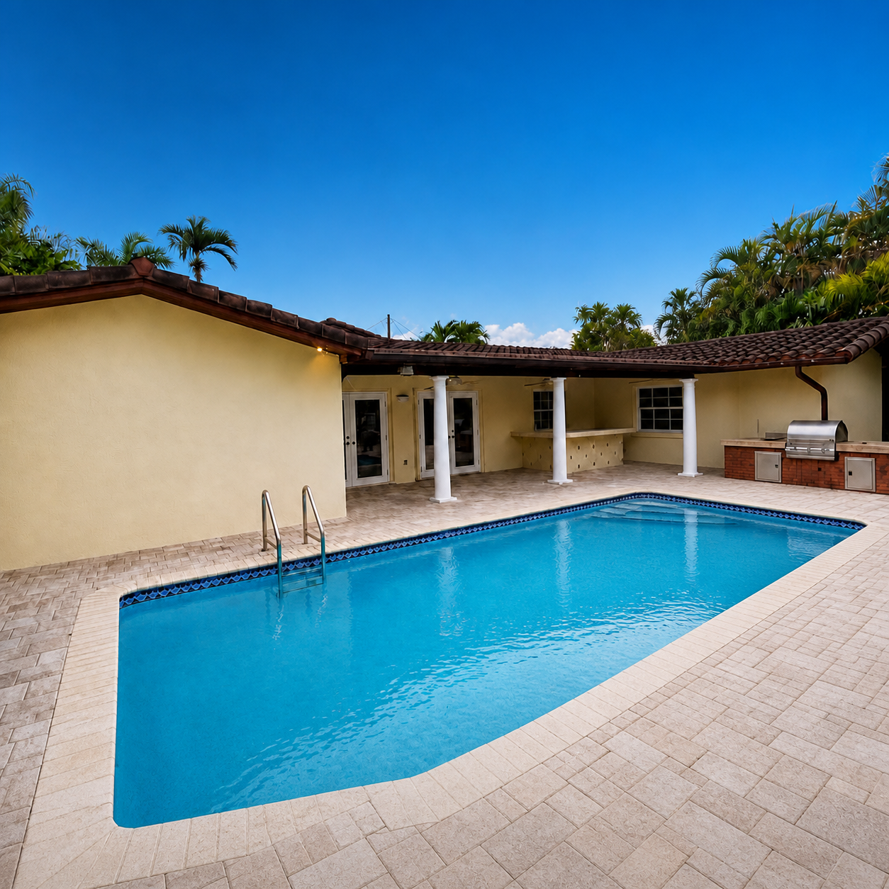 Miami pool home rented for $9,500 per month
